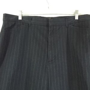 Michael Kors Mens Navy Striped Dress Pants 36x32
